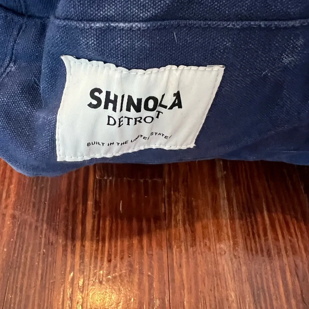 Shinola Filson Blue Cotton Floor Pillow